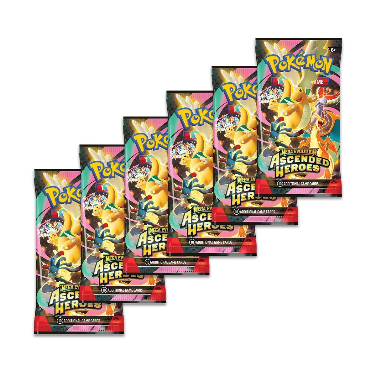 Pokémon TCG: Mega Evolution - Ascended Heroes Booster Bundle (6 Packs) ENG