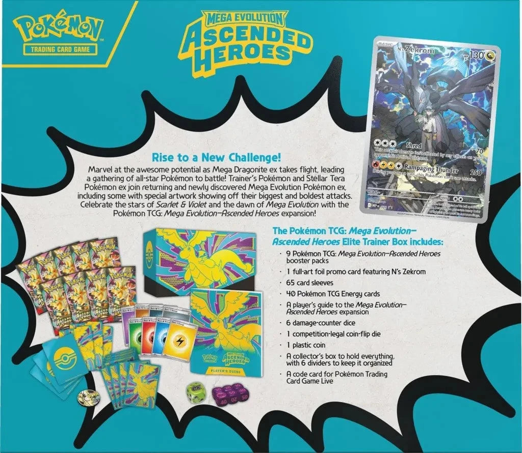 Pokémon TCG: Mega Evolution-Ascended Heroes Elite Trainer Box ENG